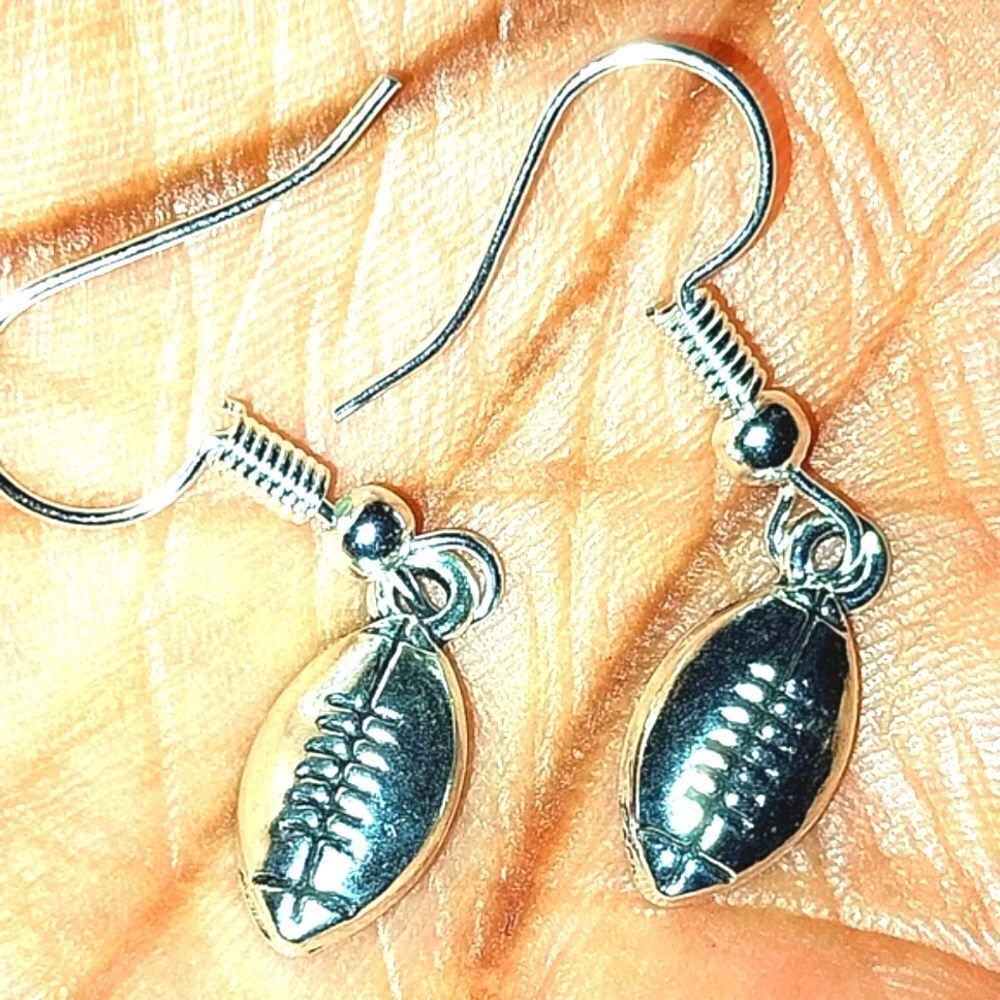 Super cute football sports earrings for women and kids